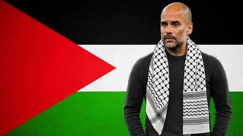 غوارديولا يكسر صمته ويقود رسالة تضامن عالمية مع فلسطين وأطفال غزة